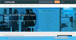 Desktop Screenshot of dataline.eu
